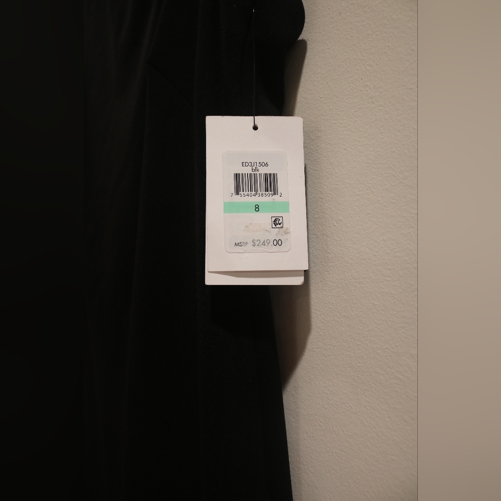 Dkny Women's Asymmetric-Neck Sequin-Detail Gown - Black - Picture 4 of 11